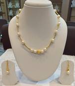 White pearl necklaces