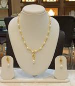 White pearl necklaces
