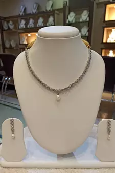 White necklaces