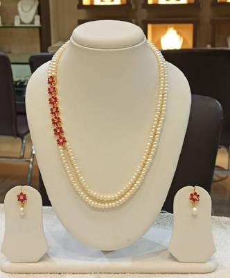Multicolor pearl necklaces 1