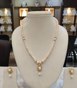 White pearl necklaces