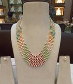 Multicolor pearl necklaces