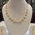 Pink pearl necklaces