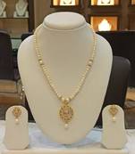 White pearl necklaces