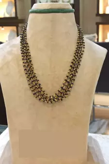 Blue necklaces