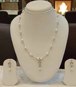 White pearl necklaces