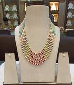 Multicolor pearl necklaces