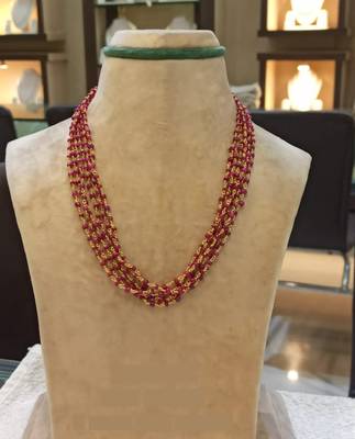 Maroon necklaces 1