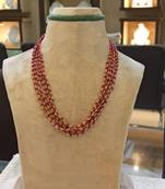 Maroon necklaces