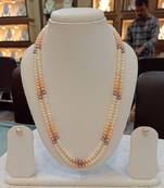 Multicolor pearl necklaces