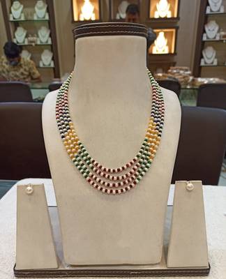 Multicolor pearl necklaces 1