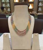 Multicolor pearl necklaces