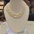White pearl necklaces