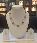 Grey pearl necklaces