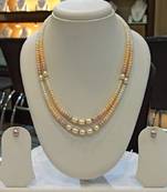 Multicolor pearl necklaces