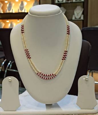 Multicolor pearl necklaces 1
