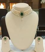White pearl chokers