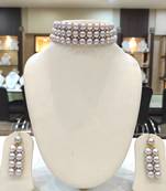 Grey pearl chokers
