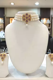 White pearl chokers