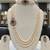 White pearl necklaces