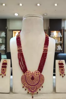 Red necklaces