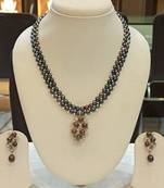 Black pearl necklaces