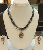 Black pearl necklaces