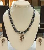 Black pearl necklaces