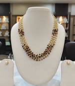 Multicolor pearl necklaces