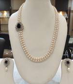 White pearl necklaces