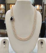 White pearl necklaces