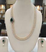 White pearl necklaces