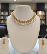 White pearl necklaces