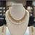 White pearl necklaces