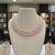 Pink pearl necklaces