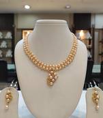 Pink pearl necklaces