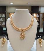 Pink pearl necklaces