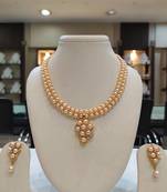 Pink pearl necklaces