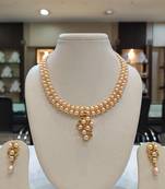 Pink pearl necklaces