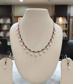 White pearl necklaces