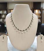 White pearl necklaces