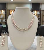 White pearl necklaces