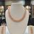 Pink pearl necklaces