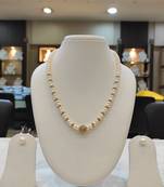 White pearl necklaces