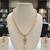 White pearl necklaces