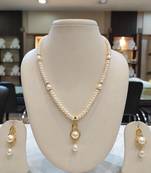 White pearl necklaces