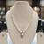 White pearl necklaces