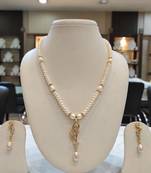 White pearl necklaces