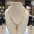 White pearl necklaces
