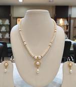 White pearl necklaces